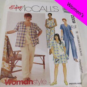 McCalls 2208 sewing pattern EASY 18-22W Dress, Pants, Shirt, Jacket